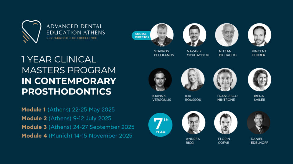 1 Year Clinical Masters Program in Contemporary Prosthodontics 2025 (4 Modules)