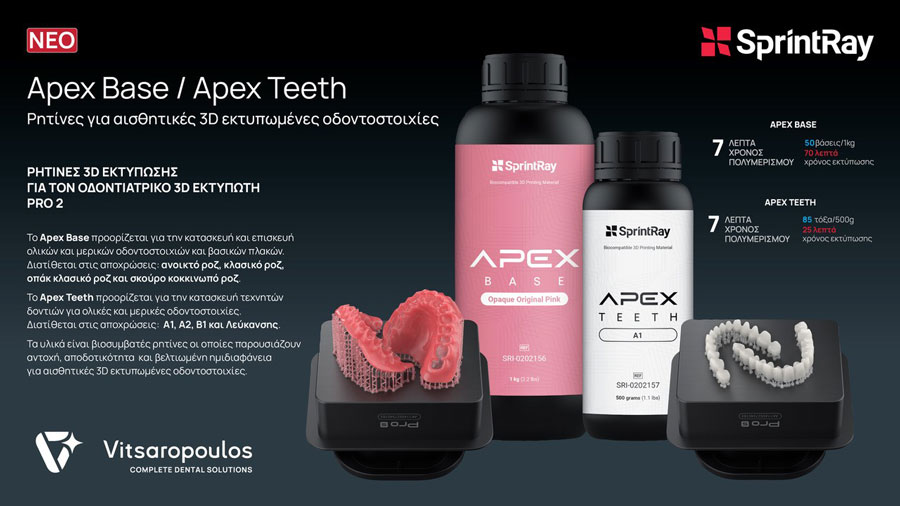 Ρητίνη για αισθητικές 3D εκτυπωμένες οδοντοστοιχίες – popup